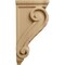 Ekena Millwork 5"W x 7"D x 14"H Large Basket Weave Corbel, Cherry CORW05X07X14BWCH - alternate 2